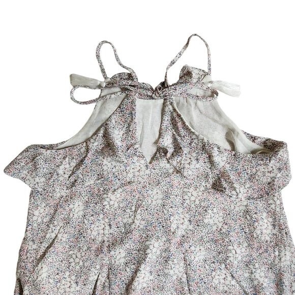 August Winds floral ruffle tank top sz M - Picture 4 of 10